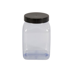 Qubb - Pot carre à large ouverture - 1000ml - serie 310 PVC/petg - Qubb -