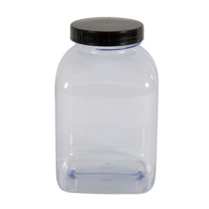 Qubb - Pot carre à large ouverture - 2000ml - serie 310 PVC/petg - Qubb -