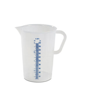 Qubb - Becher gradue - 2000 ml - graduation bleue en relief - Qubb -