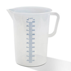 Qubb - Becher gradue - 5000 ml - graduation bleue en relief - Qubb -