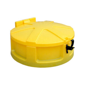 Qubb - Entonnoir pour fut 220l - jaune - avec couvercle - Qubb -