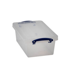 Really Useful Box - Boîte transparente emboîtable renforcée 5,5l empilable sur - Really Useful Box -