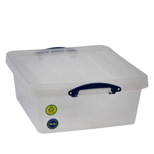 Really Useful Box - Boîte renforcée transparente emboîtable 31,5l empilable sur - Really Useful Box -