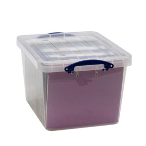 Really Useful Box - Boîte renforcée transparente emboîtable 40l empilable sur - Really Useful Box -