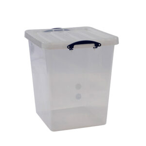 Really Useful Box - Boîte renforcée transparente emboîtable 87l empilable sur - Really Useful Box -