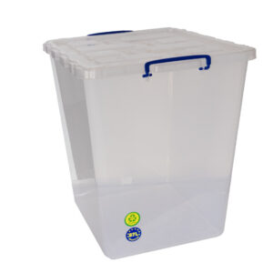 Really Useful Box - Boîte renforcée transparente emboîtable 87l empilable sur - Really Useful Box -