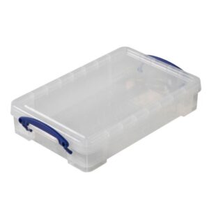 Really Useful Box - Boîte transparente 4l (a4) empilable sur le couvercle - Really Useful Box -