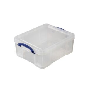 Really Useful Box - Boîte transparente 18l empilable sur le couvercle inclus - Really Useful Box -