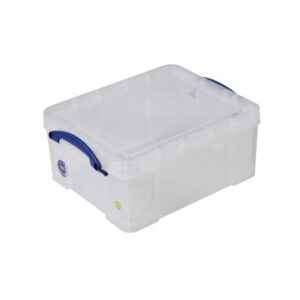 Really Useful Box - Boîte transparente 21l empilable sur le couvercle inclus - Really Useful Box -