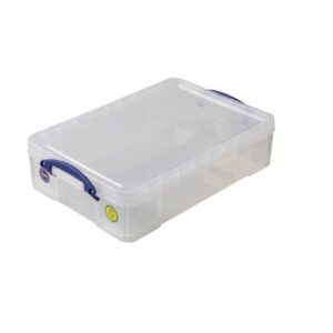 Really Useful Box - Boîte transparente 24,5l empilable sur le couvercle inclus - Really Useful Box -