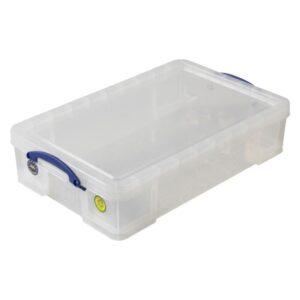 Really Useful Box - Boîte transparente 33l empilable sur le couvercle inclus - Really Useful Box -