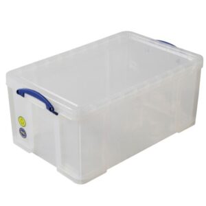 Really Useful Box - Boîte transparente 64l empilable sur le couvercle inclus - Really Useful Box -