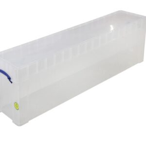 Really Useful Box - Boîte transparente 77l empilable sur le couvercle inclus - Really Useful Box -