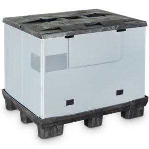 Cabka - Sleeve box 875l - 1210x1010x990mm - 9 pieds - avec porte - Cabka -