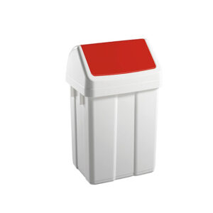 Qubb - Poubelle avec couvercle basculant 25l - 330x270x520mm - Qubb -