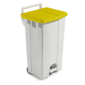 Qubb - Poubelle avec couvercle coloré - 90 l - Qubb -