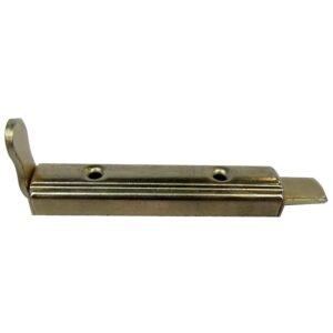 Verrou de meuble en acier laitonné longueur 60 mm - livré sans gâche - LUDMANN - 513199