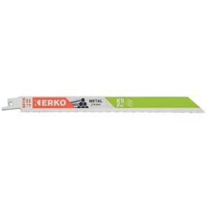 Lames de scies sabres métaux K9, 228x19x0,9 mm, 18 dents/pouce, carte de 5 - ERKO - 111855