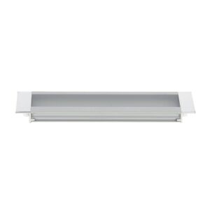 Poignée cuvette à encastrer entraxe 128 mm aluminium finition zamak chromé - CADAP - 573777