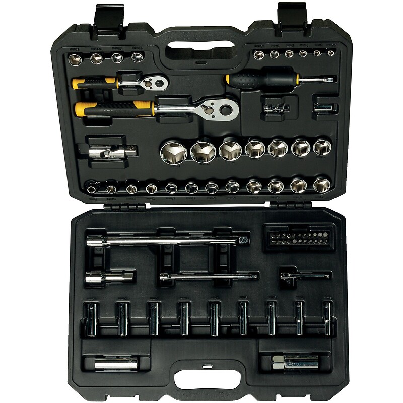 Coffret à douilles 1/4" et 1/2" - 72 pièces - STANLEY - 152700