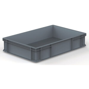 Bac de manutention polypropylène gerbable norme Europe - 20L - charge maxi 20Kg fond renforcé 400x600x100 - VISO - 406387
