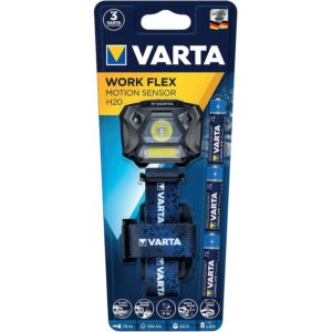 Lampe frontale indestructible à détection 150 lm Work Flex Motion Sensor +piles - VARTA - 281808