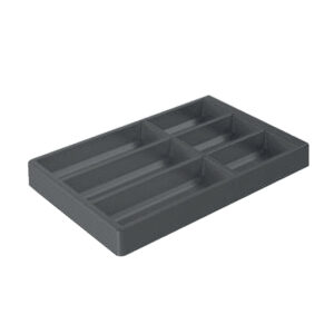 Range-couverts OrgaTray 470 - plastique - finition anthracite - L326 x P474 mm - pour largeur tiroir à partir de 450 mm - HETTICH - 171271