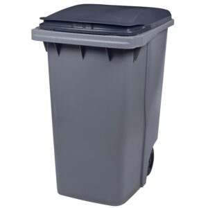 Conteneur 2 roues gris/gris 340 litres vidage par prise frontale - ROSSIGNOL - 448918