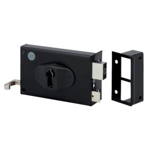 Serrure en applique monopoint type ND 10 modulable à cylindre européen horizontale à tirage 770 droite - MÉTALUX - 112547