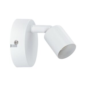 Spot Carolina max 1x10W GU10 Blanc mat 230V Métal - Paulmann - 347447