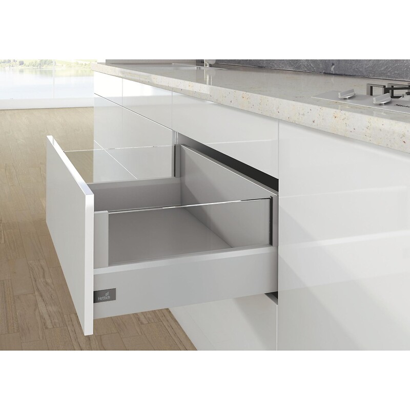 DesignSide en verre pour tiroir à casseroles hauteur 218 mm- hauteur coté 94 mm - longueur 650 mm - HETTICH - 585901 – Image 2