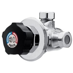 Mitigeur sur panneau Alpa bouton noir - PRESTO - 575219