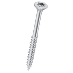 Vis à bois aggloméré tête fraisée empreinte Torx acier zingué blanc partiellement filetées Illiec, 3,5x45 B500 - LEGALLAIS - 592747