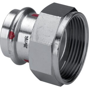 Raccord électrozingué F diamètre 35 écrou 40x49 - VIEGA - 719752