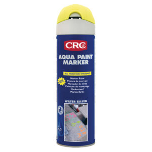 Peinture aérosol de marquage Aqua Paint - contenance 500 ml - jaune fluo - CRC - 100101