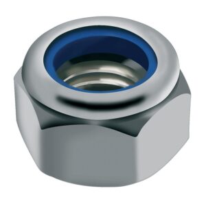Écrou de sécurité autofreiné / indéserrable Inox A2 à bague polyamide - diamètre 10 mm - boîte de 100 pièces - ACTON - 345802