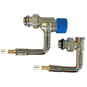 Kit de robinetterie thermostatique hydrocablé 1/2 Ø16 M30 à Kv réglable - équerre court à sertir C565PS - COMAP - 156536