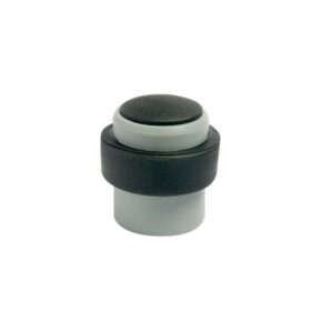 Butoir de porte polymère Civilor Ø 36 x Ht 38 mm avec vis et cheville gris bague noire - CIVIC - 270692