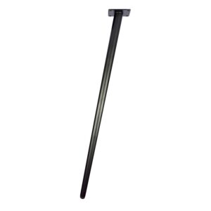 Pied de table conique incliné Ø 32 mm - hauteur 710 mm - en acier finition noir - Interges - 556432