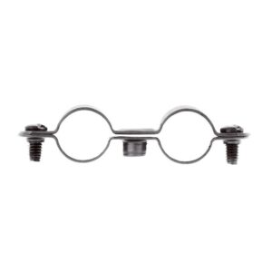 Colliers doubles acier zingué pour tuyaux et tubes diamètre 16 mm boîte de 50 pièces - FISCHER - 475728