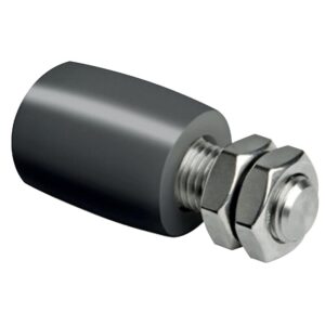 Guide sur tige filetée type 229 rouleau nylon et gomme Ø 45 - COMUNELLO - 117203