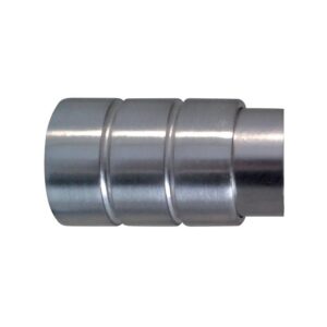 Embouts d'extrémité diamètre 28 mm finition nickel mat style Cylindre ligne Tendance - Boulet - 570445