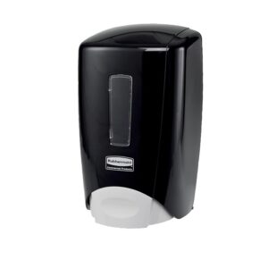 Distributeur manuel de savon Flex avec bouton poussoir visualisation de niveau capacité 500 ml noir - RUBBERMAID - 222105