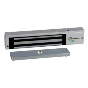 Ventouse électromagnétique en applique avec contact et led 300 kgs 12-24 Volts DC - SEWOSY - 550747