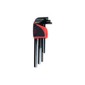 Râtelier de 9 clés mâles coudées longues 6 pans en pouce 1/4'' - 5/16'' 63-R9AP - SAM outillage - 209176