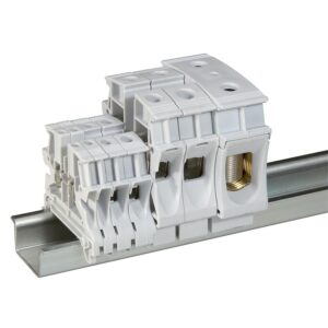 Bloc jonction Viking 3 à vis 1 jonction/1 entrée/1 sortie gris pas 5 mm - Legrand - 359906