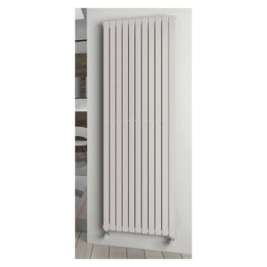 Radiateur décoratif vertical eau chaude Piano 2 blanc 1820x568x46mm - 1557W - raccordement hydraulique latéral 1/2 - IRSAP - 113927