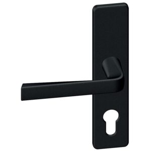 Ensembles sur petites plaques aluminium anodisé entraxe 165 mm clé L type Kaza - VACHETTE ASSA ABLOY - 595295