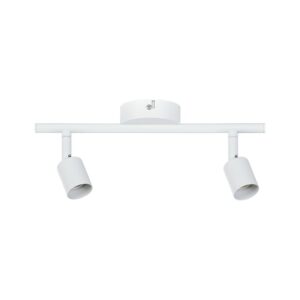 Spot Carolina max 2x10W GU10 Blanc mat 230V Métal - Paulmann - 347461