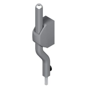 Embout déporté de 18 mm pour tringle de crémone pompier coloris gris alu - LA CROISÉE DS - 106947